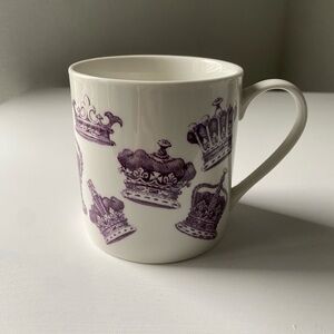 Temple Island Collection Purple Crown Coffee Mug Queen London England